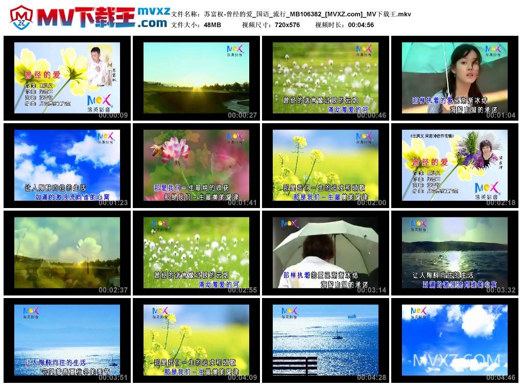 苏富权-曾经的爱_国语_流行_MB106382